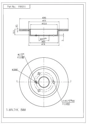 Brake Disc (FBD251)
