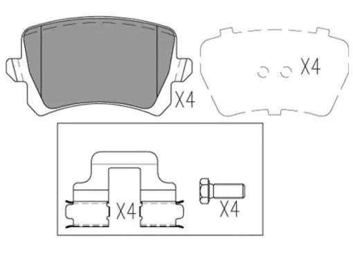 Brake Pad Set, disc brake (FBP4174)