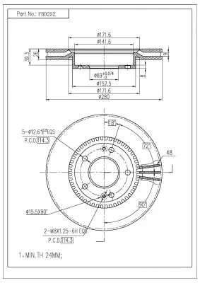 Brake Disc (FBD252)