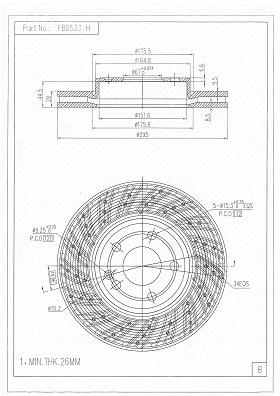 Brake Disc (FBD533/H)