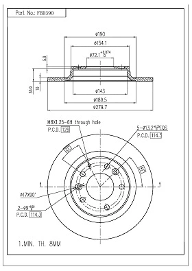 Brake Disc (FBD390)