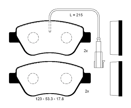 Brake Pad Set, disc brake (FBP4271)