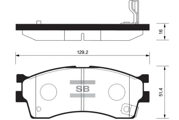 Brake Pad Set, disc brake (FBP1113)