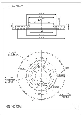 Brake Disc (FBD483)