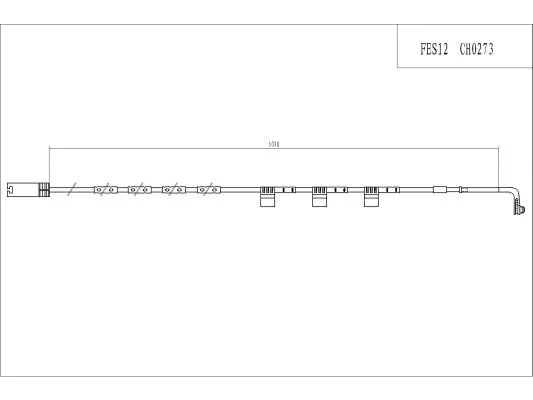 Warning Contact, brake pad wear (FES12)