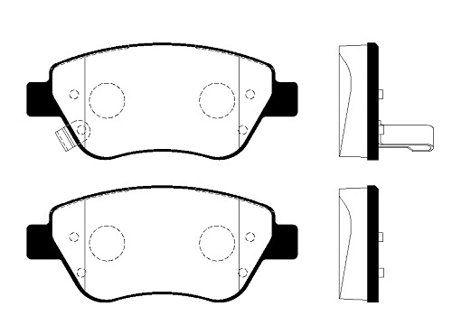 Brake Pad Set, disc brake (FBP4347)
