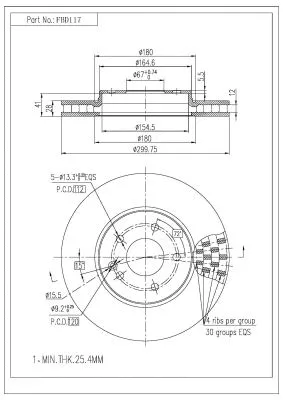 Brake Disc (FBD117)