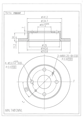 Brake Disc (FBD397)