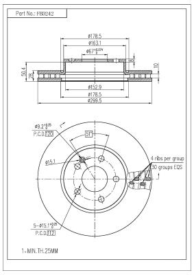 Brake Disc (FBD242)
