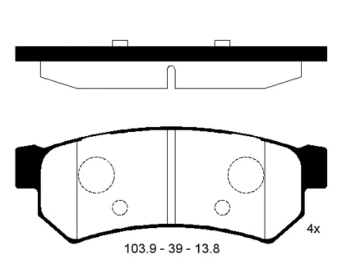 Brake Pad Set, disc brake (FBP4269)