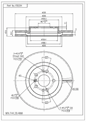 Brake Disc (FBD314)