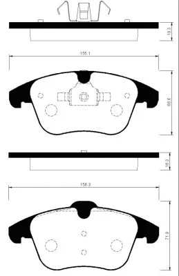 Brake Pad Set, disc brake (FBP2101-F)