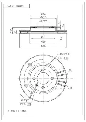Brake Disc (FBD102)