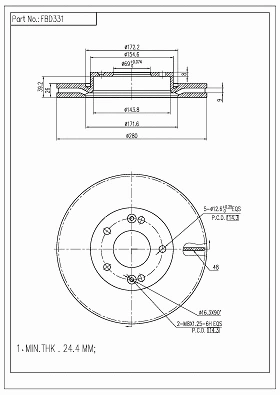 Brake Disc (FBD331)