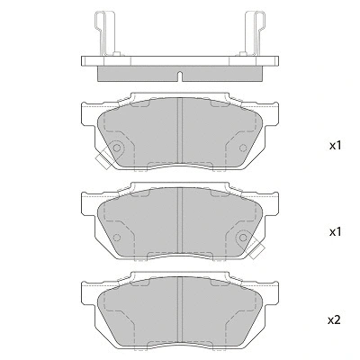 Brake Pad Set, disc brake (FBP4416)