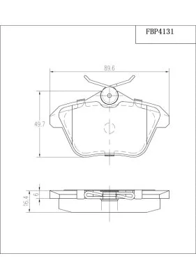 Brake Pad Set, disc brake (FBP4131)