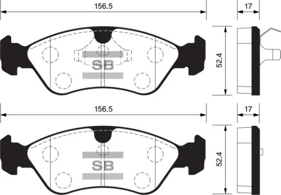 Brake Pad Set, disc brake (FBP1078)