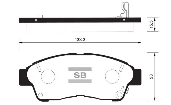 Brake Pad Set, disc brake (FBP1110)
