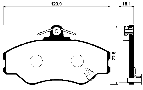 Brake Pad Set, disc brake (FBP4158)