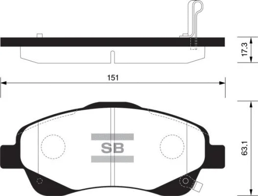 Brake Pad Set, disc brake (FBP1576)