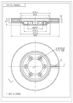 Brake Disc (FBD201)