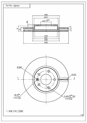 Brake Disc (FBD444)