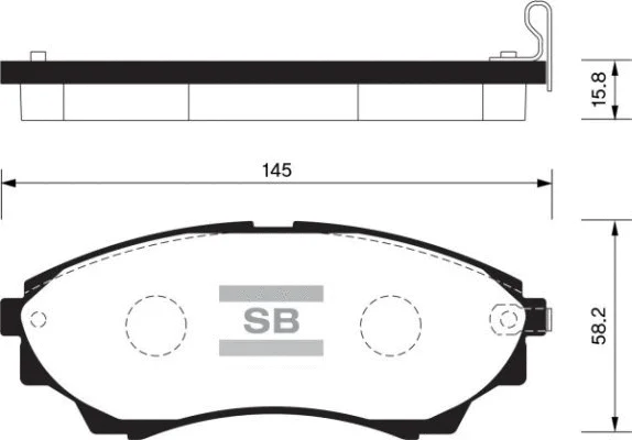 Brake Pad Set, disc brake (FBP1479)