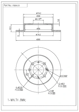 Brake Disc (FBD415)
