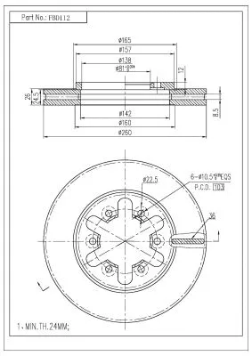 Brake Disc (FBD112)