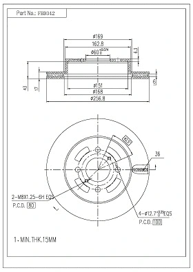 Brake Disc (FBD342)