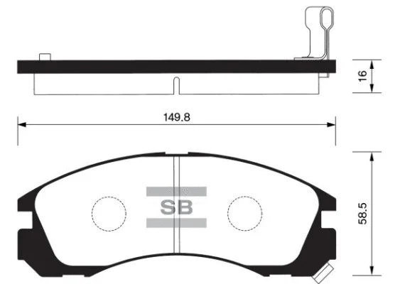 Brake Pad Set, disc brake (FBP1068)