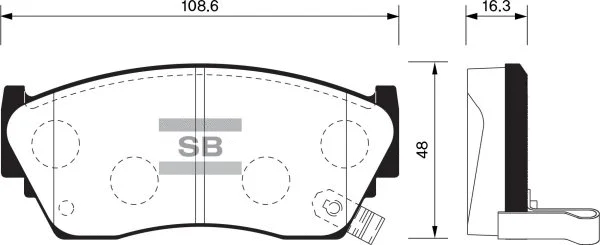 Brake Pad Set, disc brake (FBP1489)