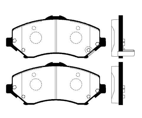 Brake Pad Set, disc brake (FBP4338)