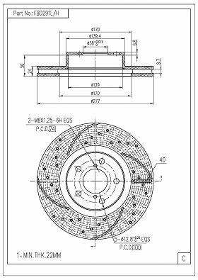 Brake Disc (FBD291L/H)