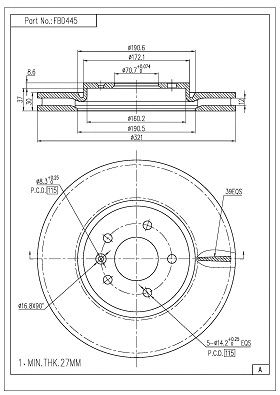 Brake Disc (FBD445)