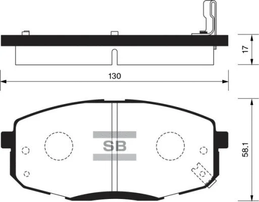 Brake Pad Set, disc brake (FBP1240)