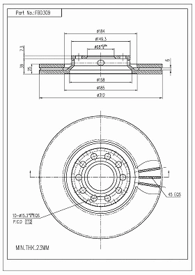 Brake Disc (FBD309)