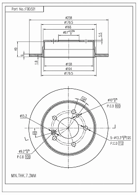 Brake Disc (FBD321)