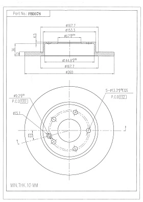 Brake Disc (FBD378)