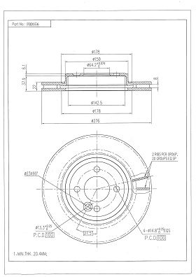 Brake Disc (FBD356)