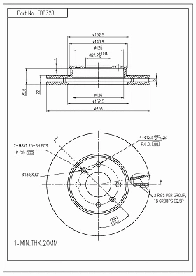 Brake Disc (FBD328)