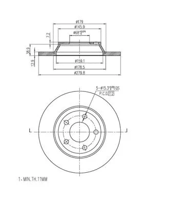 Brake Disc (FBD259)