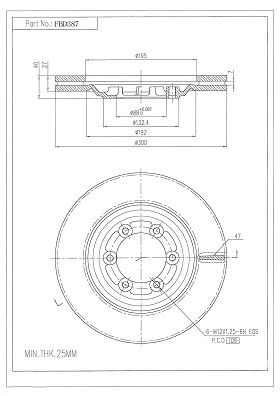 Brake Disc (FBD387)
