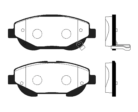 Brake Pad Set, disc brake (FBP4359)