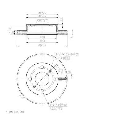 Brake Disc (FBD286)