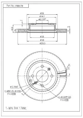 Brake Disc (FBD179)