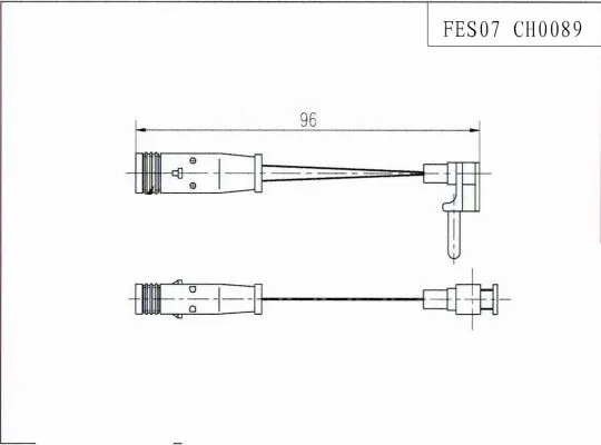 Warning Contact, brake pad wear (FES07)