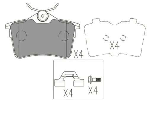 Brake Pad Set, disc brake (FBP4183)