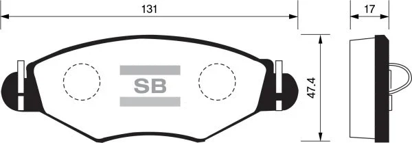 Brake Pad Set, disc brake (FBP1179)