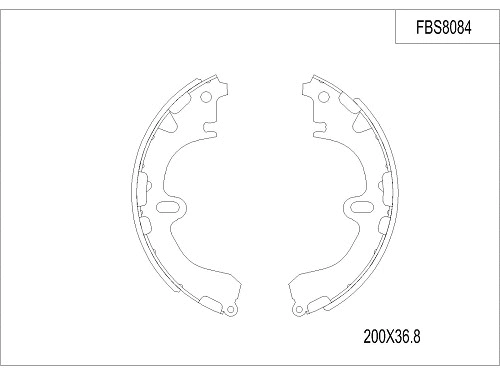Brake Shoe Set (FBS8084)